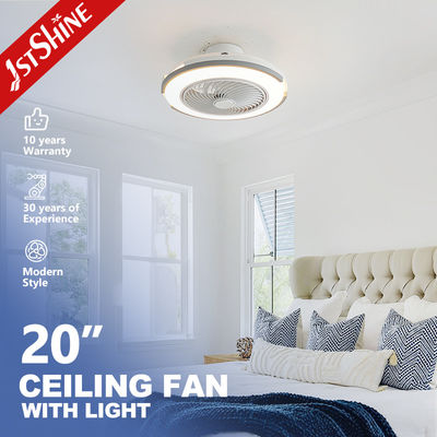 Ventilateur de plafond à LED de 20 pouces 220V à haut débit d'air monté à la source avec chambre à coucher lumineuse