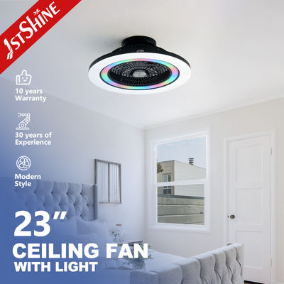 Bon prix Ventilateur de plafond LED de 23 pouces avec moteur CC, télécommande et garantie de 10 ans sur le moteur en ligne