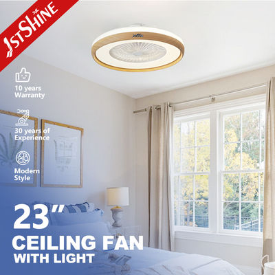 Bon prix Ventilateur de plafond LED de chambre avec boîte de montage de carrosserie en métal et matériau du corps de la lampe en métal en ligne