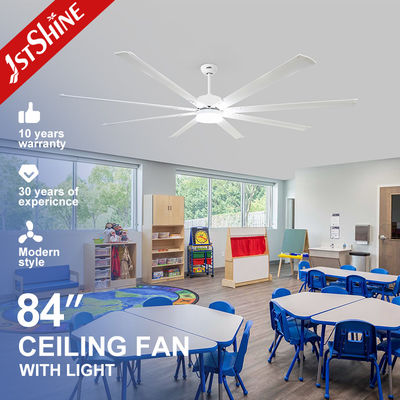 Ventilateur de plafond à lame métallique en aluminium de 84 pouces moteur à onduleur sans balai