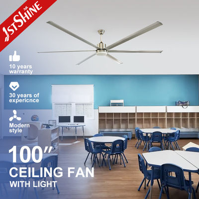Refroidissement des espaces industriels avec ventilateur de plafond de 100 pouces et moteur à vent naturel de 10 ans