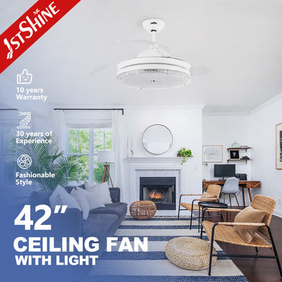 42 pouces rétractable ventilateur de plafond avec moteur CA réversible