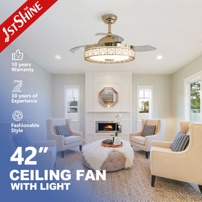 Matériau du corps de la lampe Matériau métallique 1stshine ventilateur de plafond LED avec éclairage RVB et télécommande