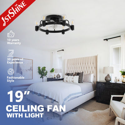 Facile industriel de chambre à coucher d'installer la fan de plafond affleurante de bâti avec la lumière
