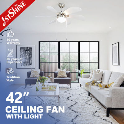 110-240V/50Hz-60Hz Ventilateur de plafond décoratif moderne de 42 pouces avec lumière et télécommande