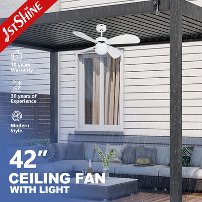 Design extérieur moderne de style LED Dimmable Ventilateur de plafond lumière avec 3 vitesses et imperméable