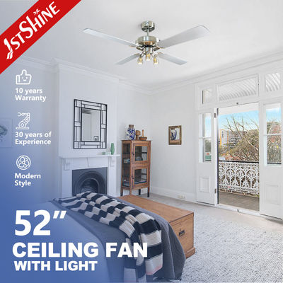 Éclairage de salon moderne ventilateur de plafond intelligent avec choix de 3 vitesses et télécommande