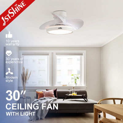Bon prix Ventilateur de plafond blanc de 30 pouces avec télécommande et éclairage LED en métal en ligne