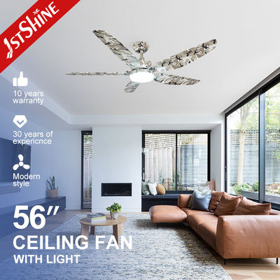 Ventilateur de plafond de 56 pouces avec éclairage LED et 5 lames en plastique ABS de 1stshine