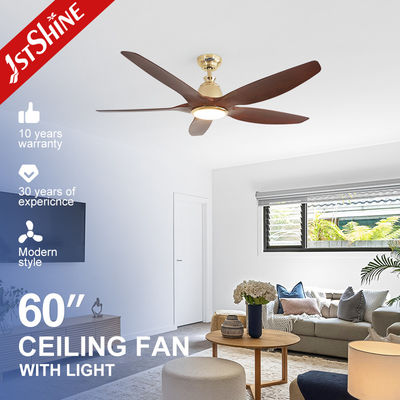 Cinq lames ABS ventilateur de plafond LED pour économiser de l'énergie et solutions d'éclairage
