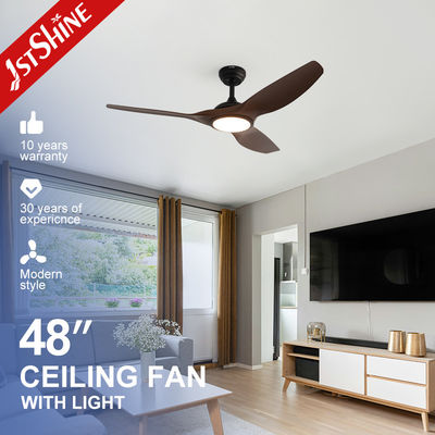 Ventilateur de plafond en plastique de 48 pouces décoratif moteur à courant continu intérieur moderne