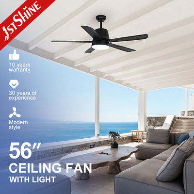 5 vitesses télécommande silencieux moteur CC décoratif 5 lames ventilateur de plafond avec lumière