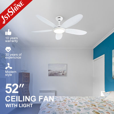 Bon prix 1stshine Ventilateur de plafond LED à haut débit d'air avec 5 lames ABS blanches et corps de lampe métallique en ligne