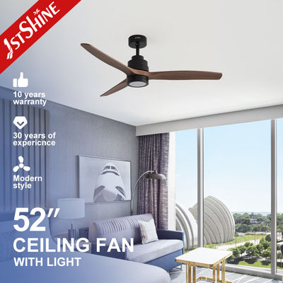 Bon prix Éclairage LED décoratif Ventilateur de plafond de 52 pouces avec fonction de faible bruit et 3 lames ABS en ligne