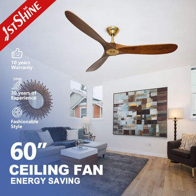 3 lames de bois décoratives ventilateur de plafond de 60 pouces 220V avec télécommande