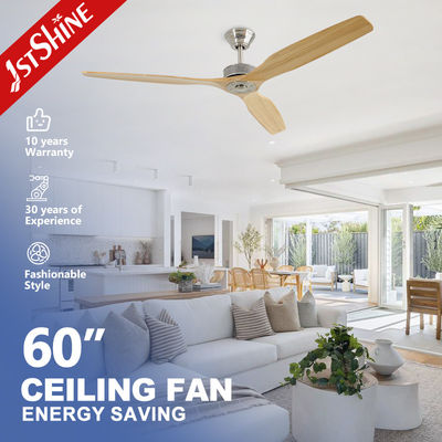 Dc 6 vitesses Ventilateur de plafond en bois massif