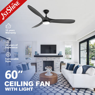 Bon prix Ventilateur de plafond LED avec lumière 1stshine intérieure Noir en bois massif DC Télécommande silencieuse en ligne
