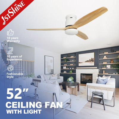 Bon prix Ventilateur de plafond LED à lames de bois naturel suspendu de 15 cm pour une efficacité énergétique personnalisable en ligne