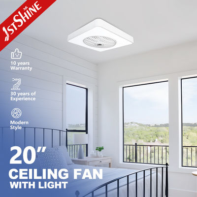 Bon prix Ventilateur de plafond à LED mini dimmable de 20 pouces 7 lames PC Finition blanche pour une utilisation en intérieur en ligne