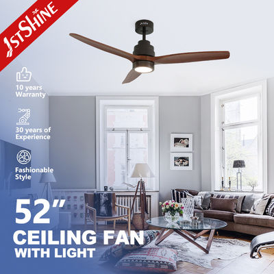 Bon prix Lumière LED 1stshine Ventilateur de plafond avec télécommande à 5 vitesses et 3 lames de bois naturel en ligne