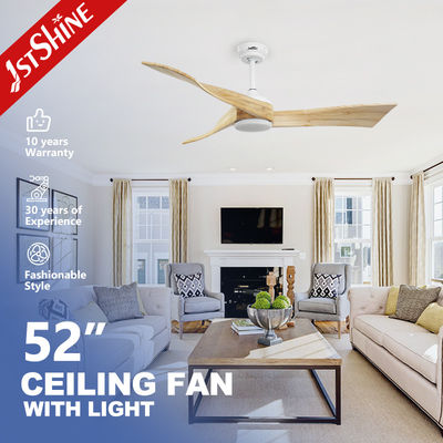 Bon prix 230V LED ventilateur de plafond éclairage télécommande et lames en bois de fantaisie pour le bureau à domicile en ligne