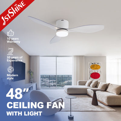 Ventilateur de plafond moderne en plastique de 48 pouces avec contrôle intelligent APP pour chambre à coucher
