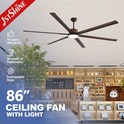 Ventilateur de plafond métallique avec lame en aluminium moteur à courant continu à volume d'air élevé