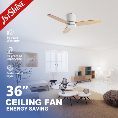 Ventilateur de plafond 2 en 1 de 36 pouces avec moteur CC et lames en MDF