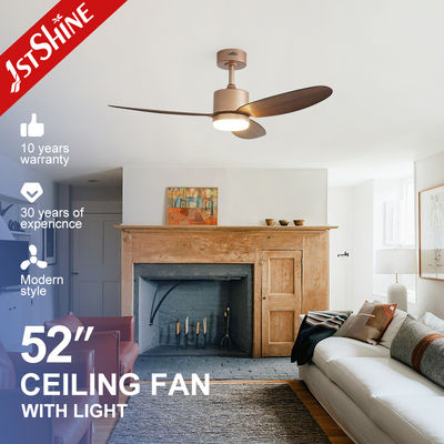 Bon prix 52-Inch Decorative Ceiling Fan with Light Rose Gold Finish for Luxurious Spaces and Silent Powerful Airflow en ligne