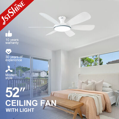 Bon prix Ventilateur de plafond en courant continu de 52 pouces avec 6 lames ABS et lumière LED à télécommande En ligne