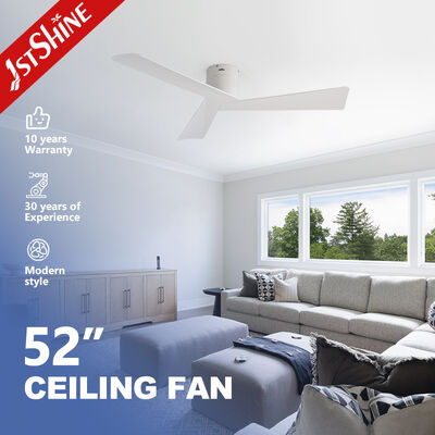 Bon prix Ventilateur de plafond à profil bas de 52 pouces avec moteur CC et conception à moteur à vide pour plafonds bas En ligne